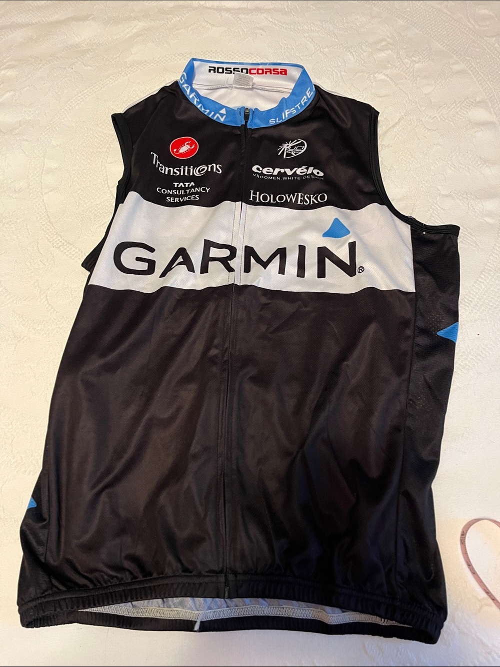 Sleeveless cycling jersey in perfect condition size large